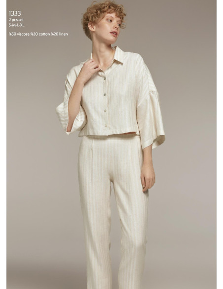 Bonjour Madame 1333 Pants Homewear Set — factory-direct from Turkey