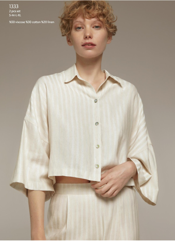 Bonjour Madame 1333 Pants Homewear Set — factory-direct from Turkey 2