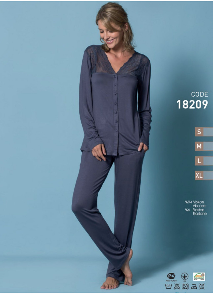 Monamise 18209 Pants Homewear Set (S+M+L+XL) — Turkey wholesale collection