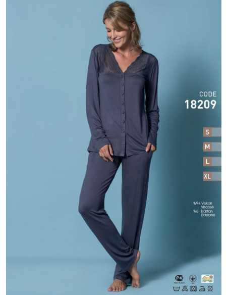 Monamise 18209 Pants Homewear Set (S+M+L+XL) — Turkey wholesale collection