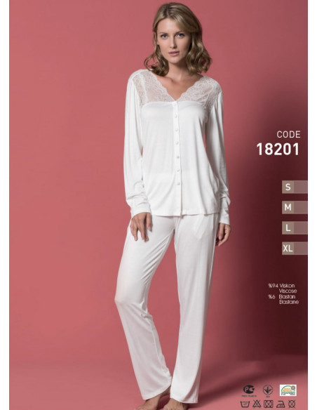 Monamise 18201 Pants Homewear Set (S+M+L+XL) — direct Turkish factory supply