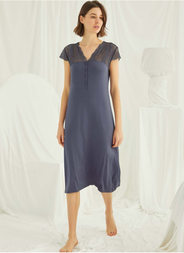 Monamise 18404 Nightdress (S+M+L+XL+2XL+3XL) — Turkey wholesale collection