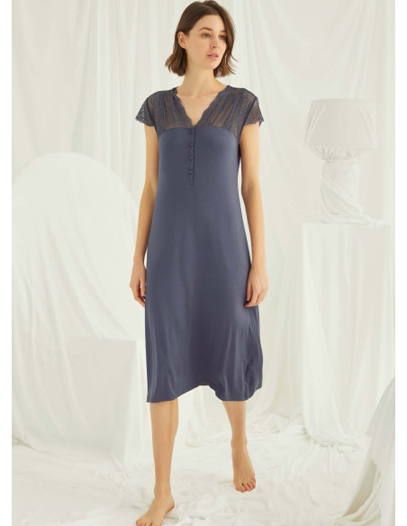 Ночная Сорочка (S+M+L+XL+2XL+3XL) MONAMISE Monamise 18404 — прямые поставки из Турции