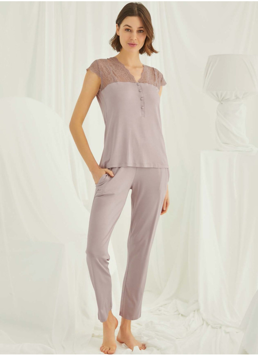 Monamise 18437 Pants Homewear Set (S+M+L+XL) — wholesale for boutiques