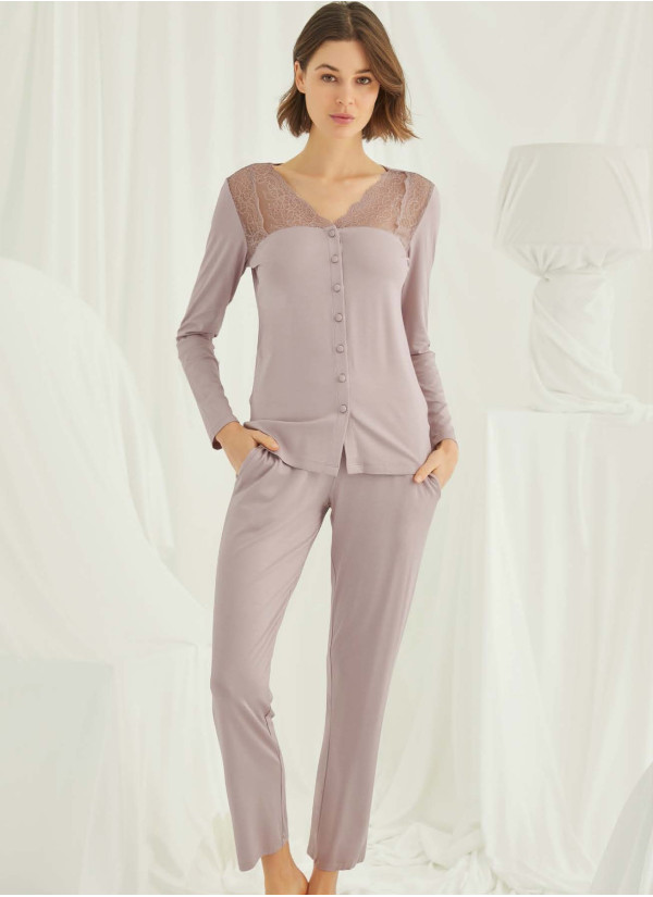Monamise 18434 Pants Homewear Set (S+M+L+XL) — Turkey wholesale collection