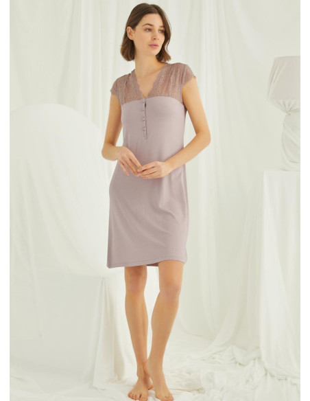 Ночная Сорочка (S+M+L+XL) MONAMISE Monamise 18435 — оптом от турецкой фабрики