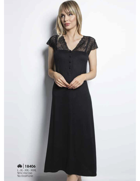 Monamise 18406 Nightdress (S+M+L+XL) — Turkish textile wholesale
