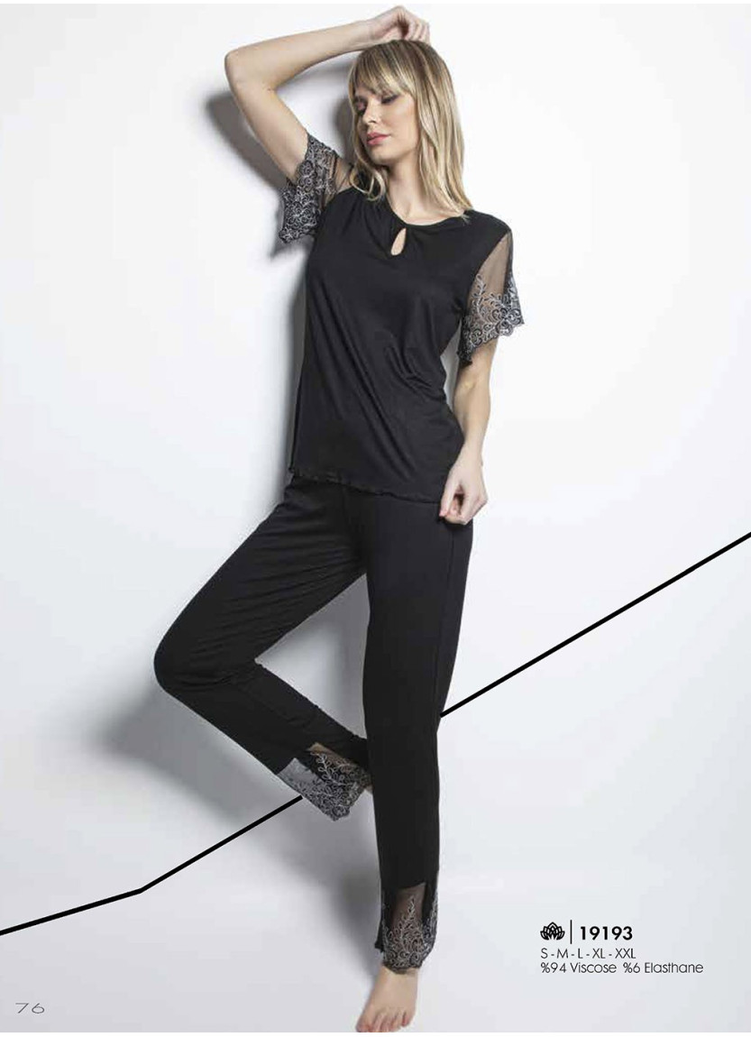 Женский Комплект с Брюками (S+M+2XL) MONAMISE Monamise 19193 — турецкий текстиль оптом
