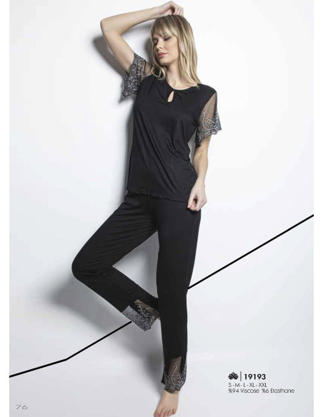 Monamise 19193 Pants Homewear Set (S+M+2XL) — Turkish textile wholesale