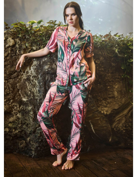 Monamise 21034 Pants Homewear Set (S+XL) — Turkish factory wholesale