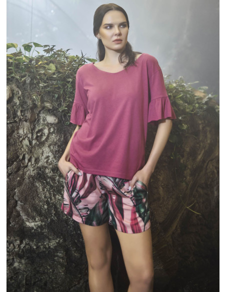 Monamise 21032 Shorts Homewear Set (S+M+L+XL) — Turkish textile wholesale