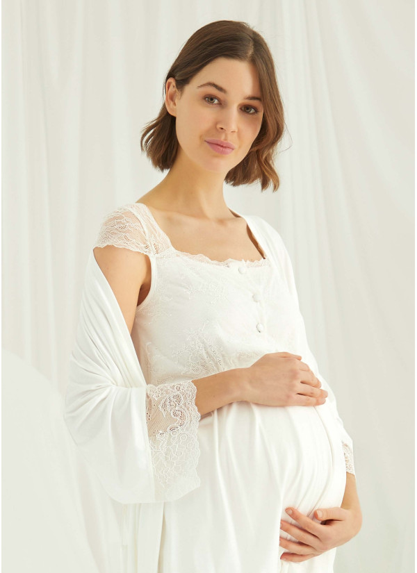 Комплект с Халатом 3-КА (S+M+L+XL) MONAMISE Monamise 18203 — турецкий текстиль оптом 2