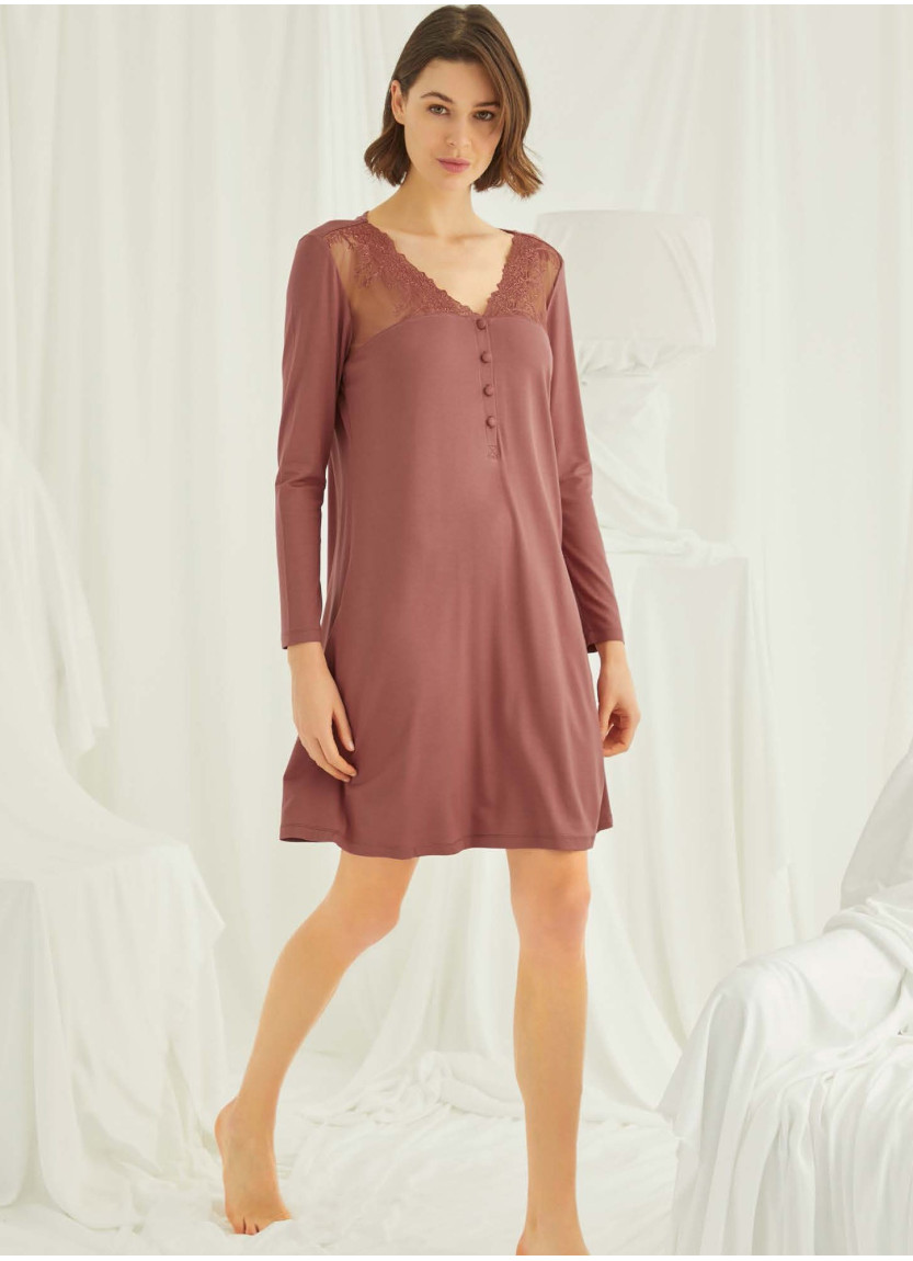 Ночная Сорочка (S+M+L+XL) MONAMISE Monamise 19315 — оптом от турецкой фабрики