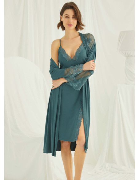 Monamise 19299 Robe Set (S+M+L+XL+2XL) — Turkish textile wholesale