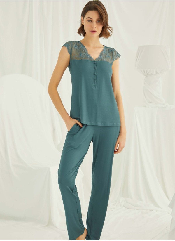 Monamise 19303 Pants Homewear Set (S+M+L+XL) — Turkish textile wholesale