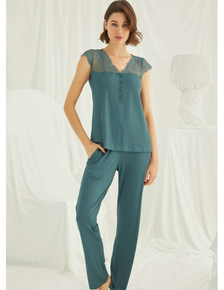 Monamise 19303 Pants Homewear Set (S+M+L+XL) — Turkish textile wholesale