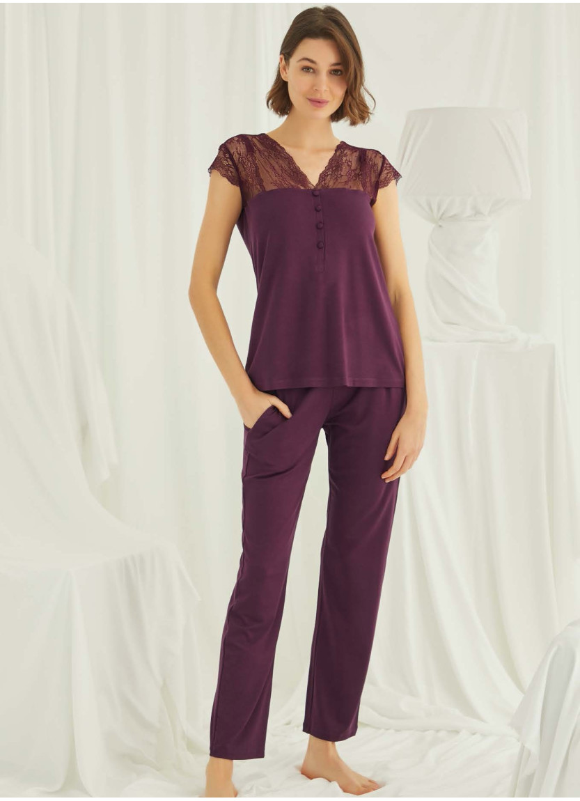 Monamise 18420 Pants Homewear Set (S+M+L+XL) — wholesale from Turkey