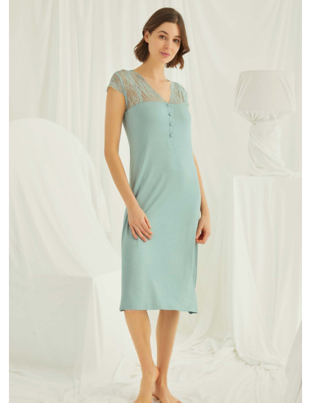Monamise 18463 Nightdress (S+M+L+XL+2XL+3XL) — Turkish factory wholesale