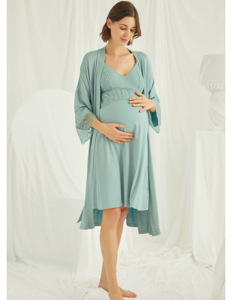Комплект с Халатом 2-КА (S+M+L+XL) MONAMISE Monamise 18470 — турецкий текстиль оптом