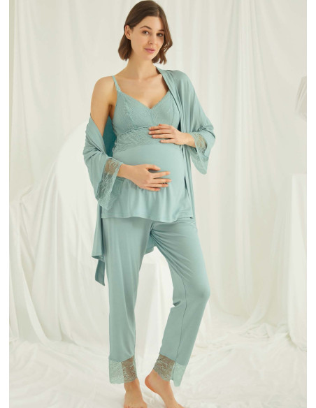 Monamise 18469 3-Piece Robe Set (S+M+L+XL) — factory-direct from Turkey