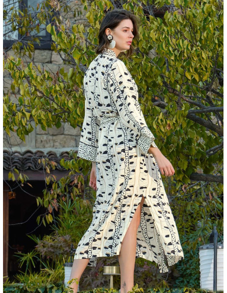 Халат Женский (S+M+L+XL) MONAMISE Monamise 22041 — оптом от турецкой фабрики