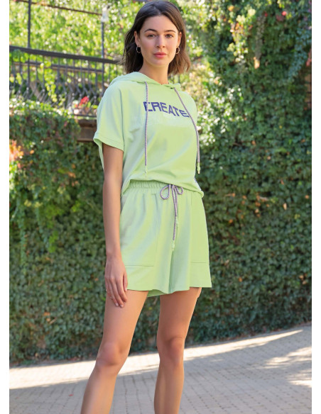 Monamise 22073 Shorts Homewear Set (S+M+L+XL) — factory-direct from Turkey