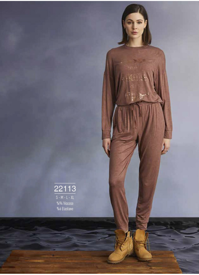 Monamise 22113 Pants Homewear Set (S+XL) — wholesale from Turkey