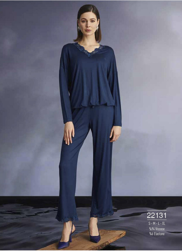 Monamise 22131 Pants Homewear Set (S) — Turkish textile wholesale