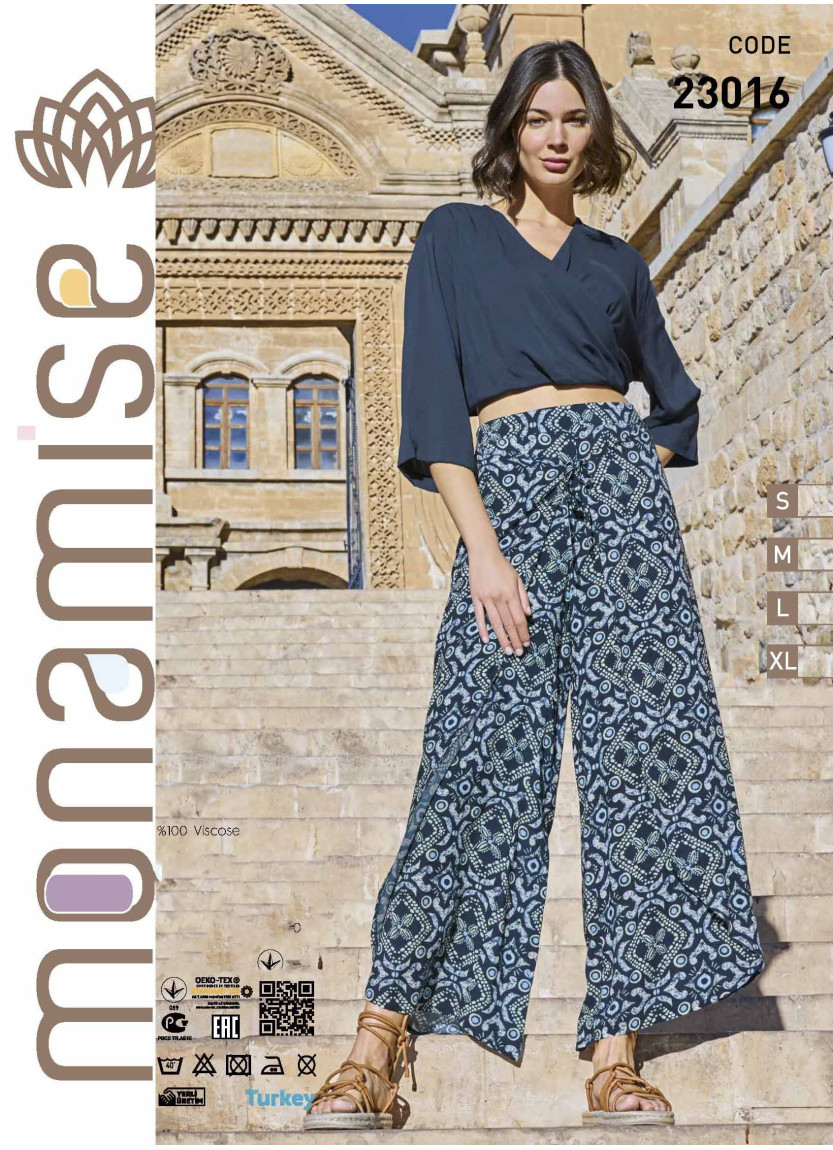 Monamise 23016 Pants Homewear Set (S+M+L+XL) — Turkish factory wholesale