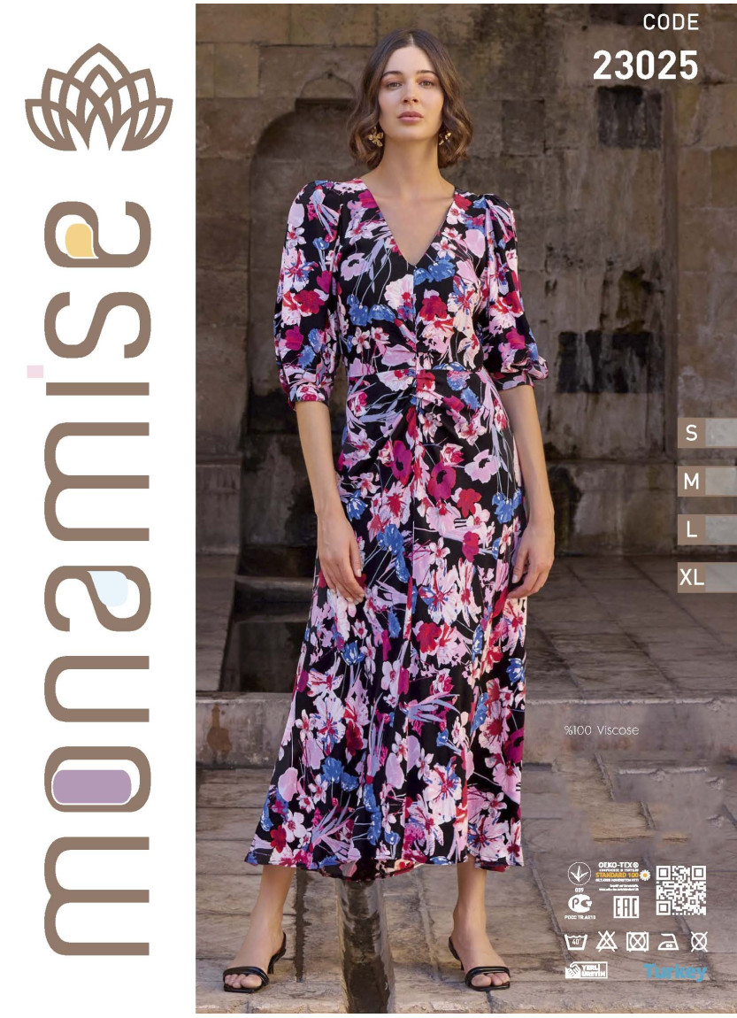 Monamise 23025 Dress (S+M+L+XL) — factory-direct from Turkey