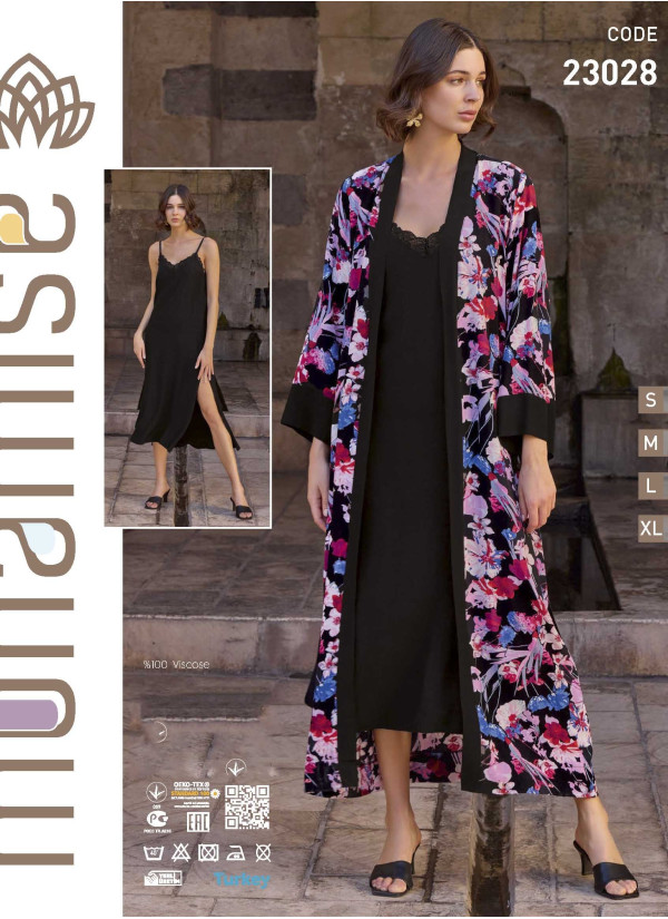 Monamise 23028 Robe Set (S+M) — wholesale from Turkey