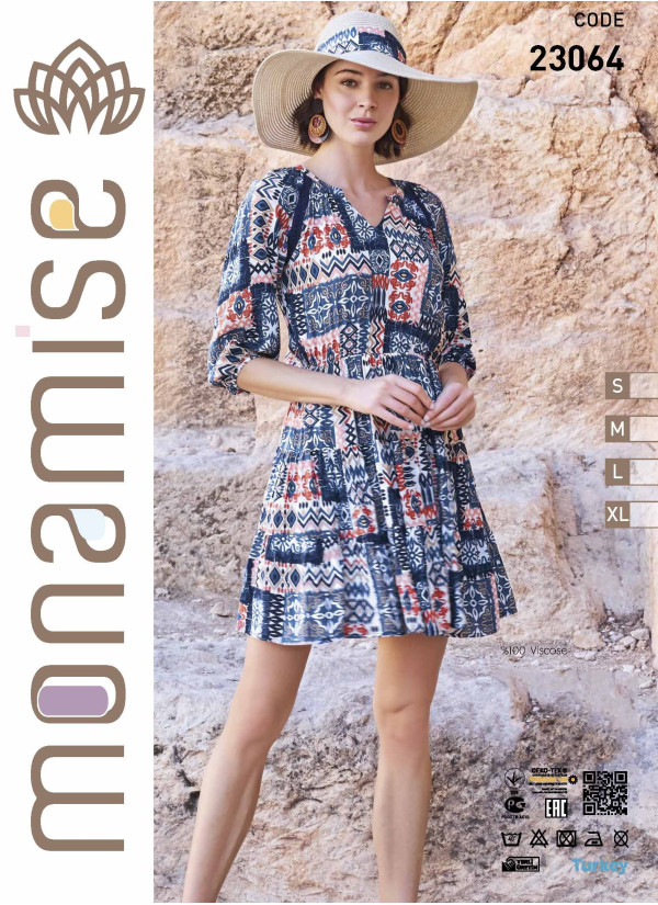 Monamise 23064 Dress (S+M+L+XL) — Turkey wholesale collection