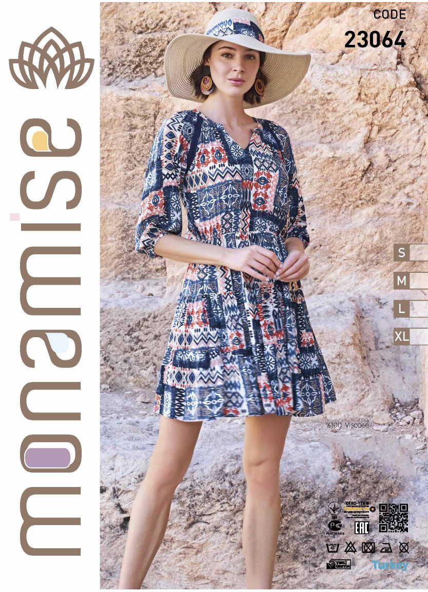 Monamise 23064 Dress (S+M+L+XL) — Turkey wholesale collection