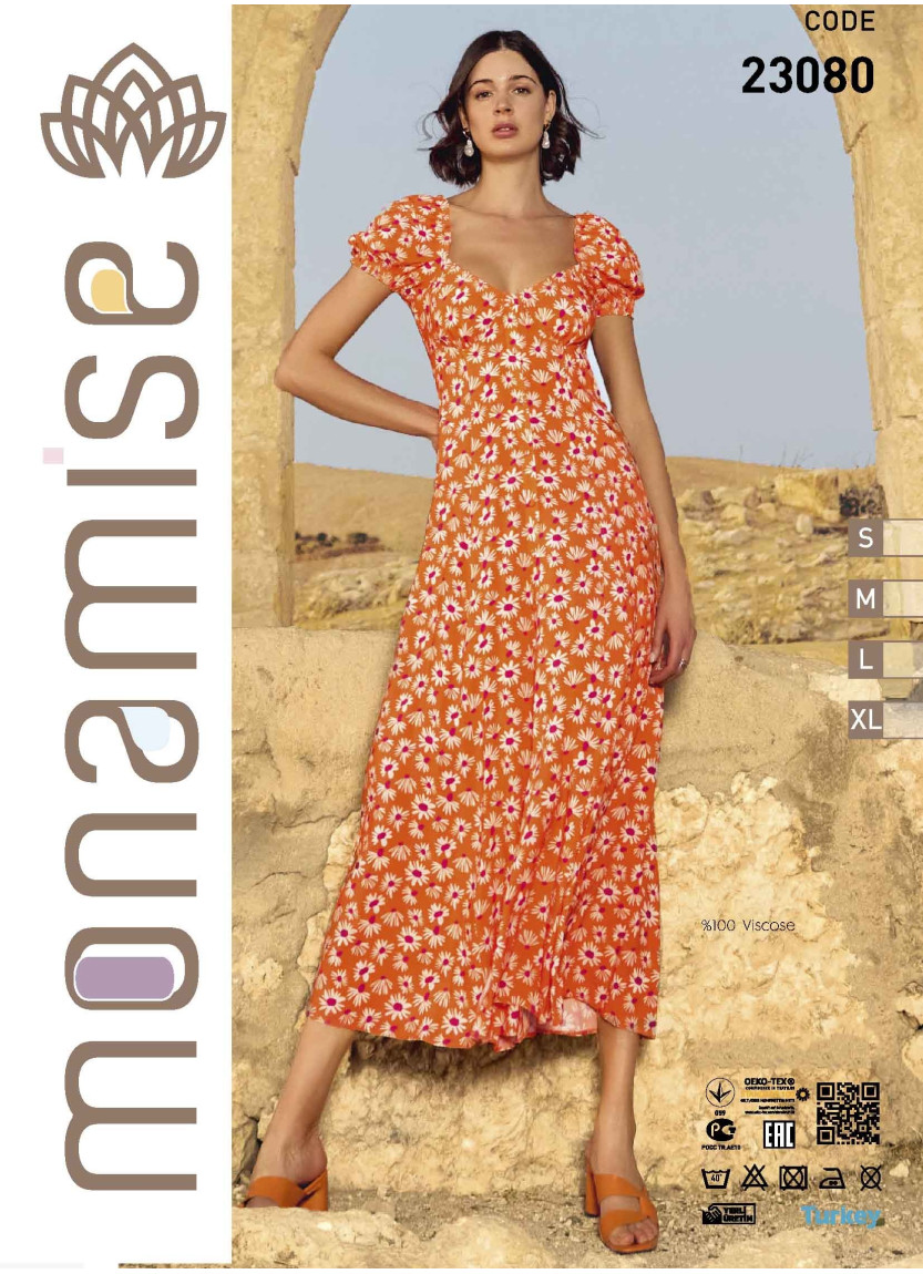 Monamise 23080 Dress (S+M+L+XL) — Turkish factory wholesale