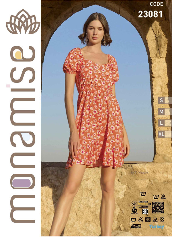 Monamise 23081 Dress (S+M+L+XL) — Istanbul wholesale supplier