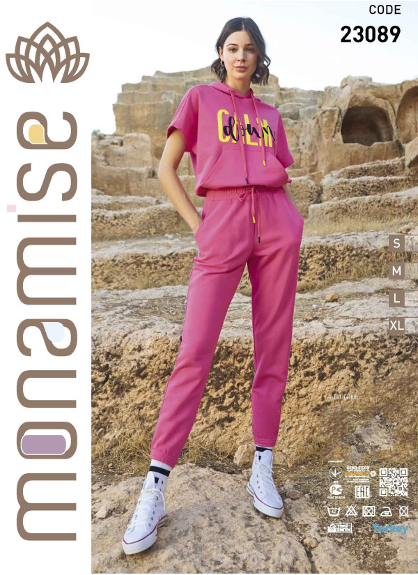 Monamise 23089 Pants Homewear Set (S+M+L+XL) — wholesale from Turkey
