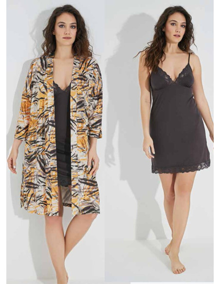 Monamise 23102 Robe Set (S+M+L+XL) — Turkish textile wholesale