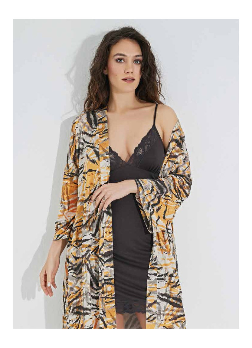 Женский Комплект с Халатом 2-КА (S+M+L+XL) MONAMISE Monamise 23102 — оптом для магазинов и бутиков