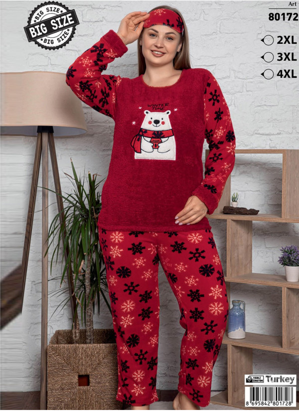 POLAT WPB 80172 Welsoft Women's Pajama Set (2XL+3XL+4XL) — wholesale for boutiques