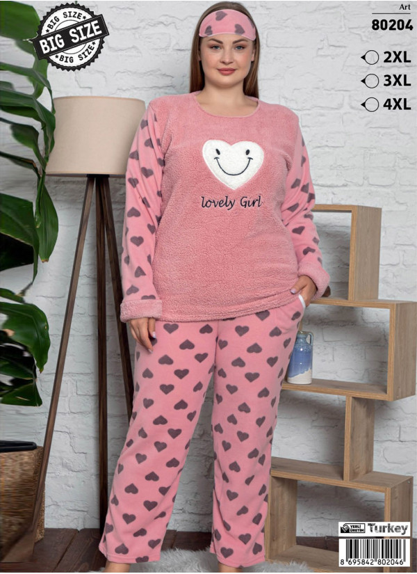 POLAT WPB 80204 Welsoft Women's Pajama Set (2XL+3XL+4XL) — wholesale for boutiques