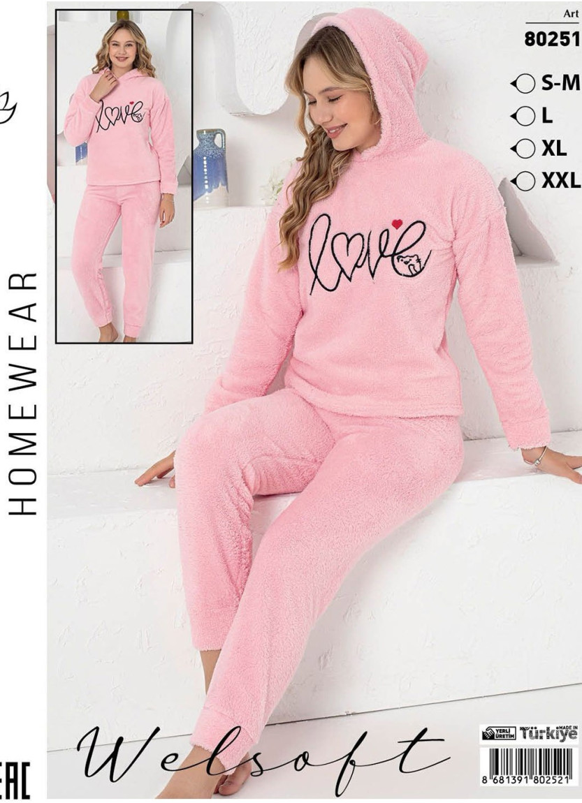 POLAT WLS 80251 Welsoft Women's Pajama Set (S/M+L+XL+XXL) — Turkey wholesale collection
