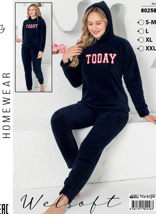 POLAT WLS 80258 Welsoft Women's Pajama Set (S/M+L+XL+XXL) — wholesale for boutiques