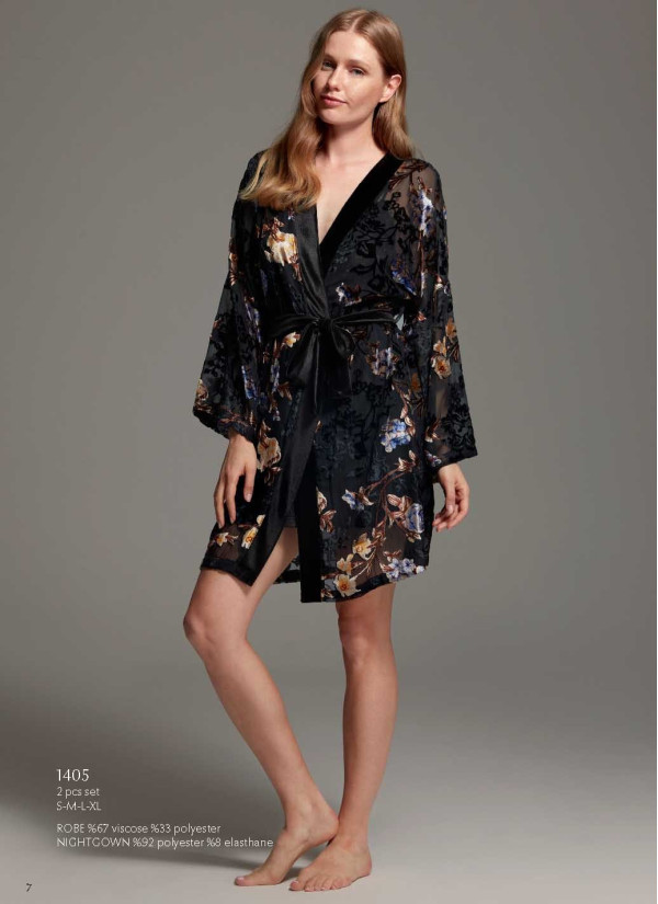 Bonjour Madame 1405 Women's Robe — Istanbul wholesale supplier 2