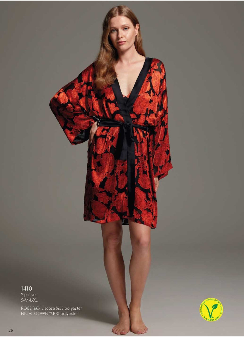 Bonjour Madame 1410 Women's Robe — direct Turkish factory supply