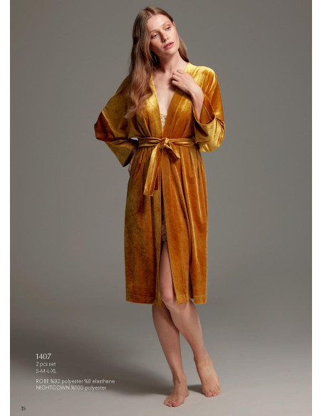 Bonjour Madame 1407 Women's Robe — Turkey wholesale collection