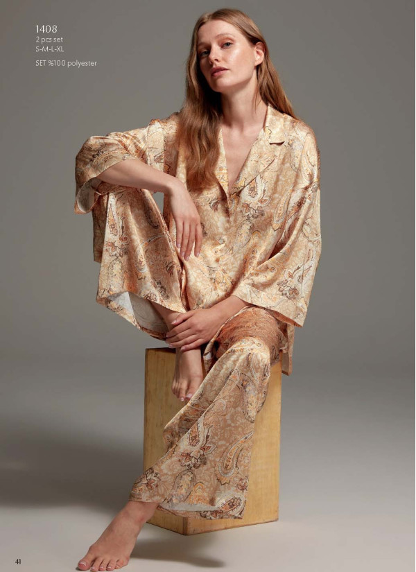 Bonjour Madame 1408 Pants Homewear Set — Istanbul wholesale supplier