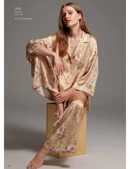 Bonjour Madame 1408 Pants Homewear Set — Istanbul wholesale supplier