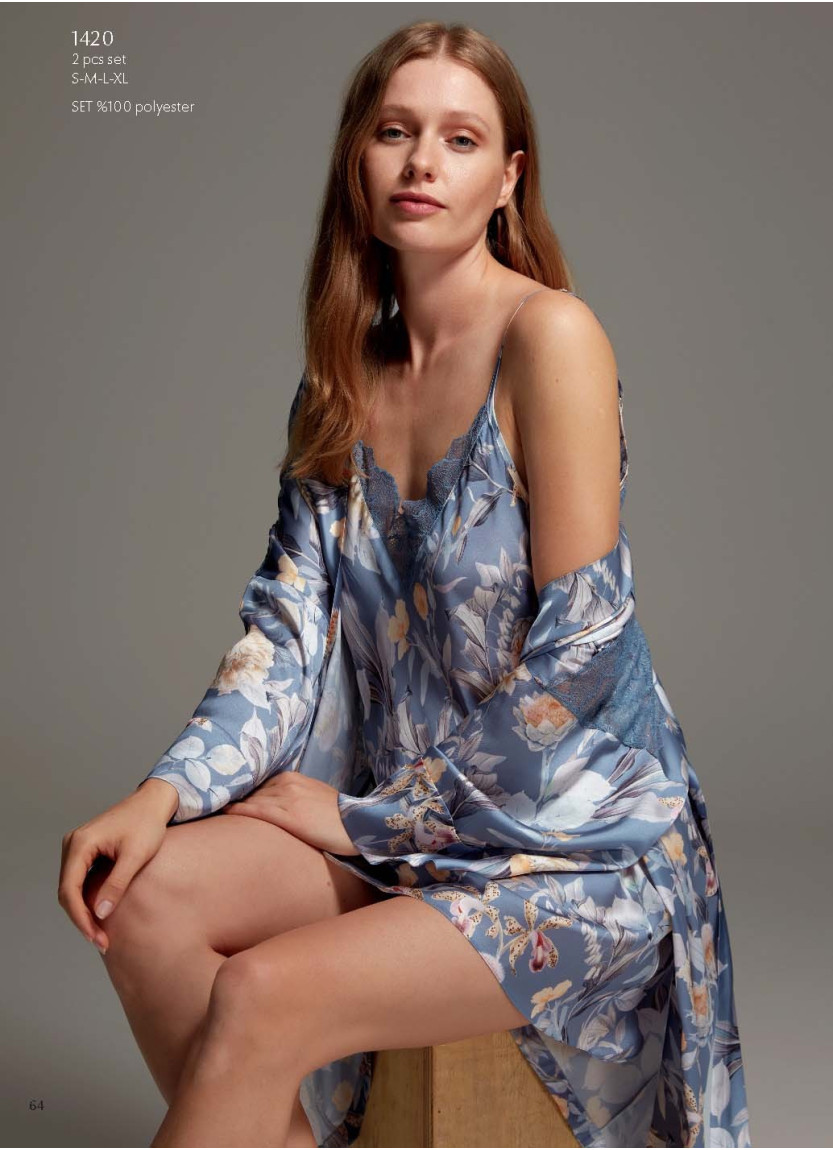 Bonjour Madame 1420 Women's Robe (S+M+L+XL) — wholesale for boutiques