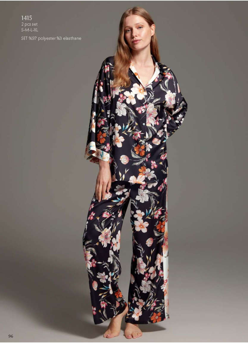 Bonjour Madame 1415 Pants Homewear Set — factory-direct from Turkey