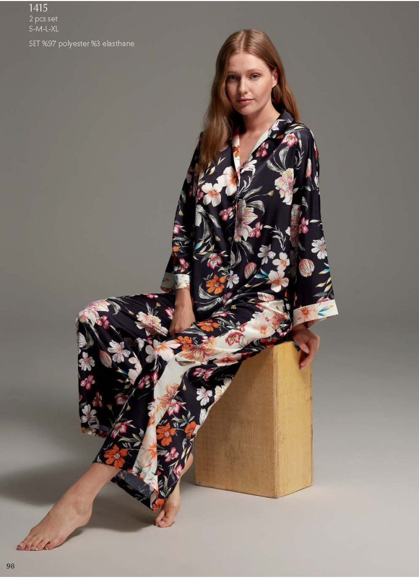 Bonjour Madame 1415 Pants Homewear Set — direct Turkish factory supply